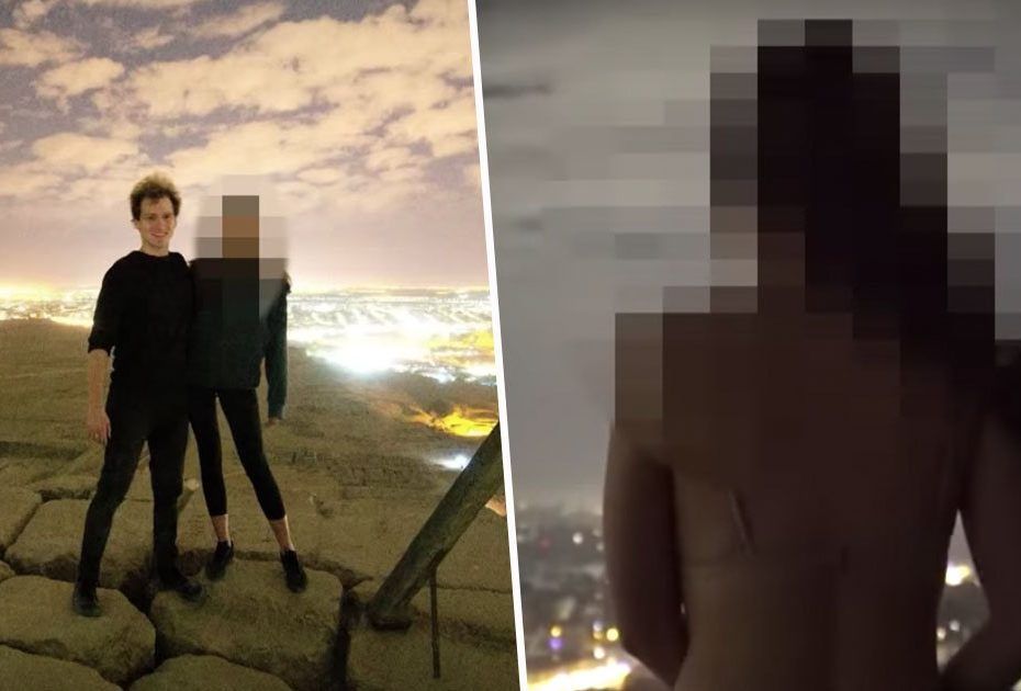 Outrage in Egypt after Danish photographer posts a picture of himself 'having sex' with a naked woman on top of the Great Pyramid